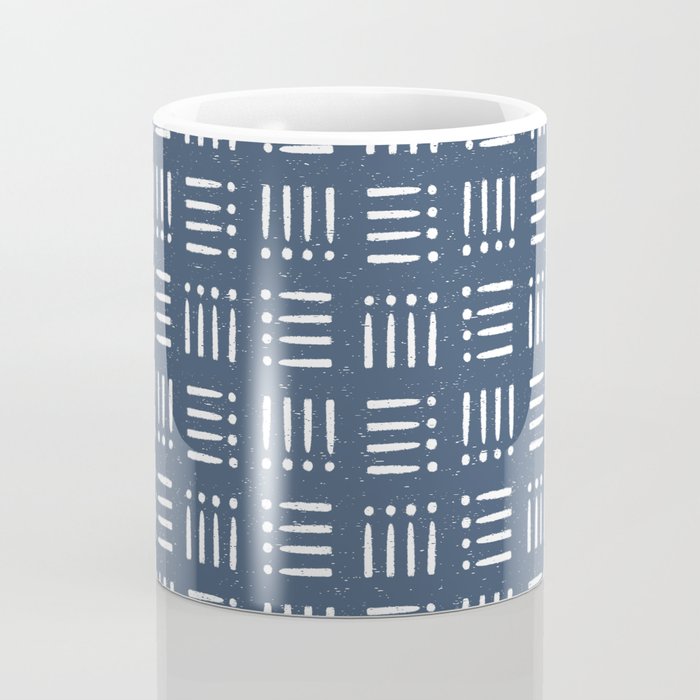 Mudcloth | Classic Blue Coffee Mug Gallery Image 4