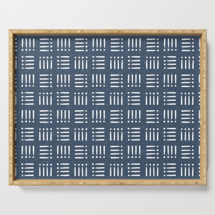 Mudcloth | Classic Blue Serving Tray Gallery Image 1