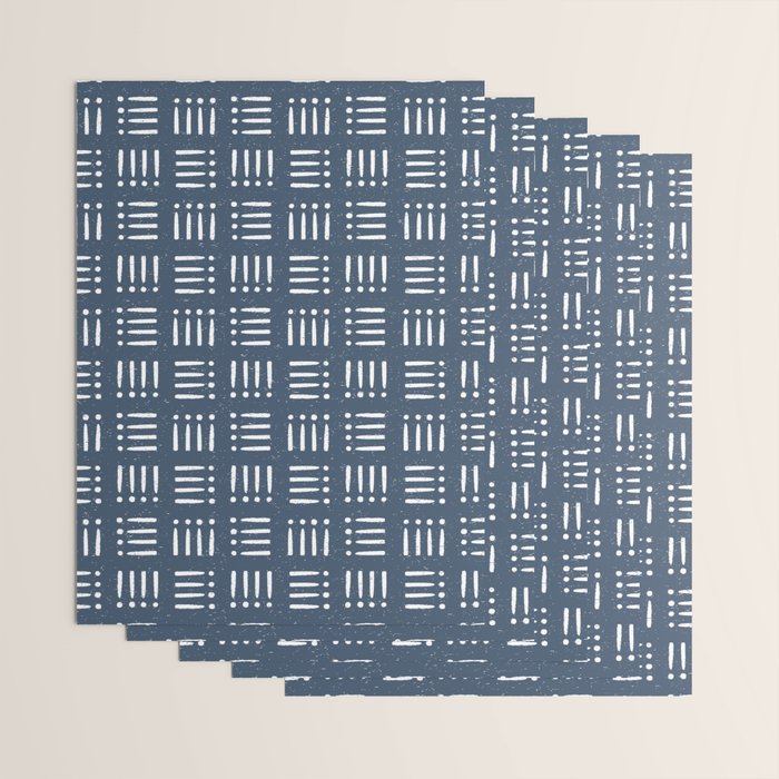 Mudcloth | Classic Blue Wrapping Paper Gallery Image 3