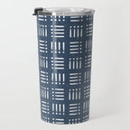 Mudcloth | Classic Blue Travel Mug Gallery Image 3