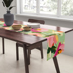 Bold Impressionist Floral Pattern Table Runner Gallery Image 2