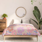 70s Retro Floral vibe Comforter Gallery Image 3