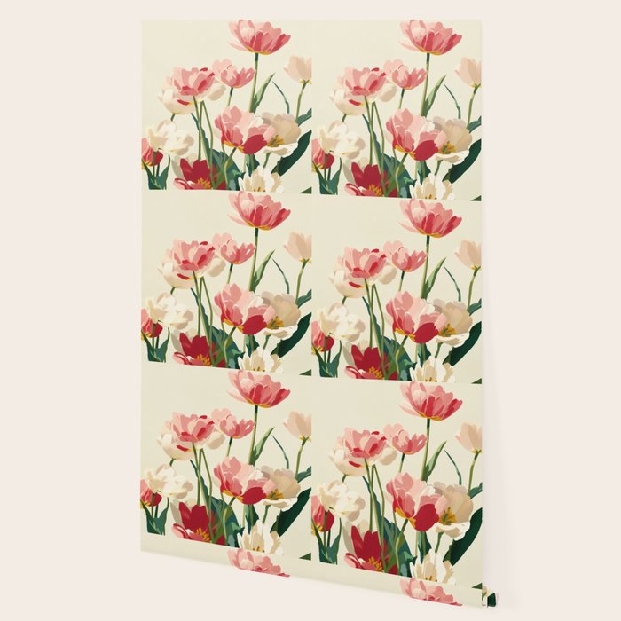 Coral Tulips in Bloom Wallpaper Gallery Image 2
