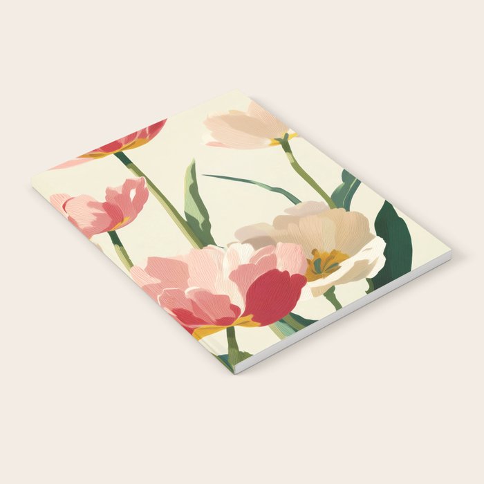 Coral Tulips in Bloom Notebook Gallery Image 2