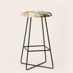 Coral Tulips in Bloom Stool Gallery Image 1