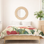 Coral Tulips in Bloom Duvet Cover Gallery Image 3