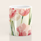 Coral Tulips in Bloom Coffee Mug Gallery Image 4
