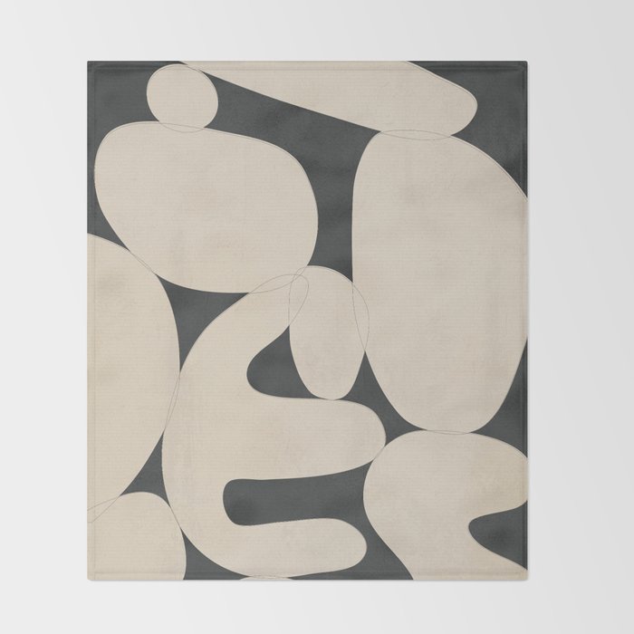 Modern Abstract Art 25 Throw Blanket Gallery Image 2
