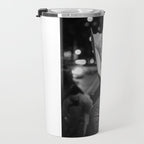 New York City cowboy night out in Black and white Travel Mug Gallery Image 3