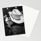 New York City cowboy night out in Black and white Stationery Card Gallery Image 2