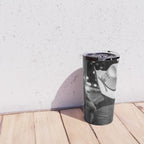 New York City cowboy night out in Black and white Travel Mug Gallery Image 4