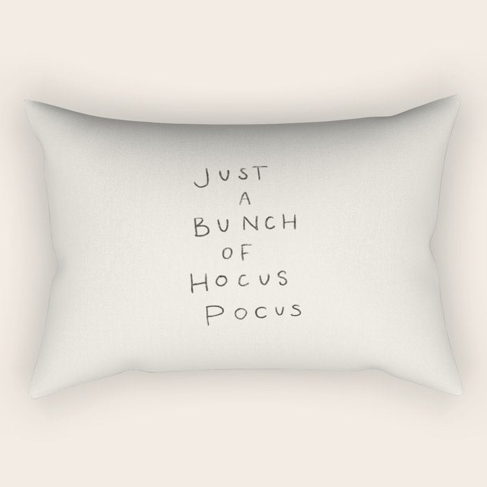 Hocus Pocus Neutral Rectangular Pillow Gallery Image 1