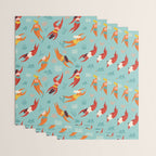 Swimming girl Wrapping Paper Gallery Image 3