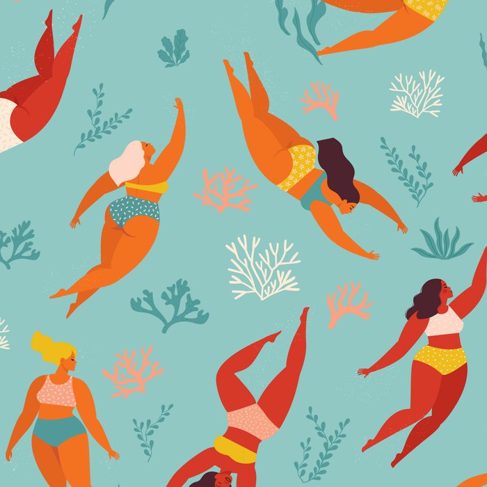 Swimming girl Coffee Mug Gallery Image 2