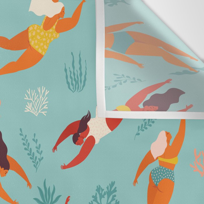 Swimming girl Wall Tapestry Gallery Image 3