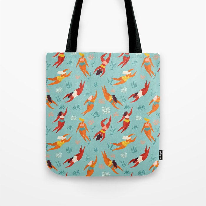 Swimming girl Tote Bag Gallery Image 1