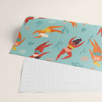 Swimming girl Wrapping Paper Gallery Image 2