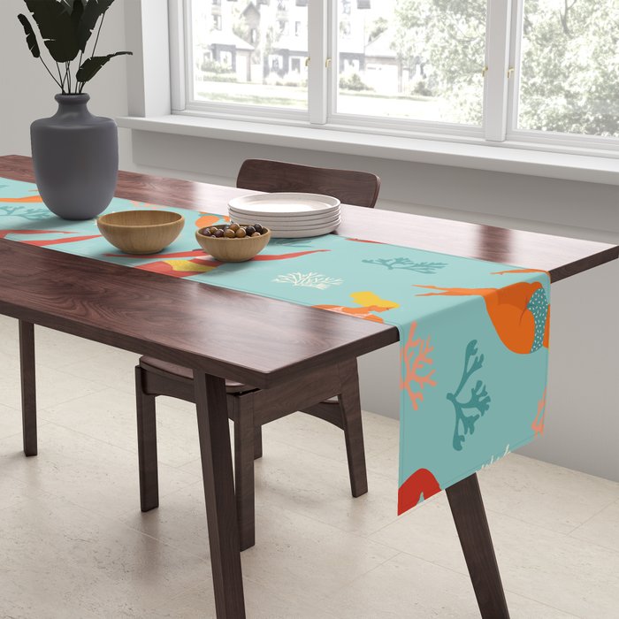 Swimming girl Table Runner Gallery Image 2