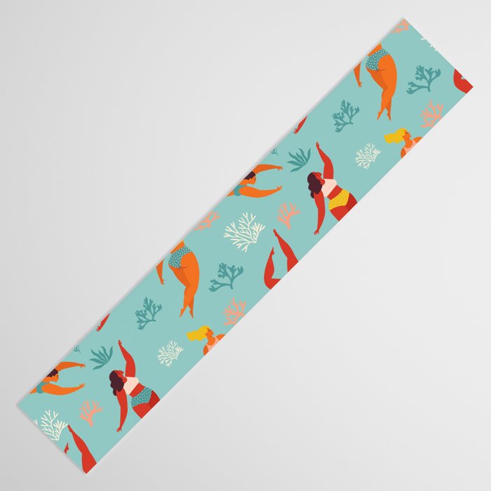Swimming girl Table Runner Gallery Image 3