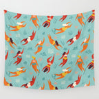 Swimming girl Wall Tapestry Gallery Image 4