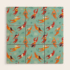 Swimming girl Wood Wall Art Gallery Image 1