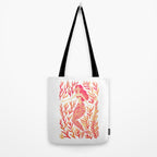 Kelp Forest Mermaid - Peach Palette Tote Bag Gallery Image 2