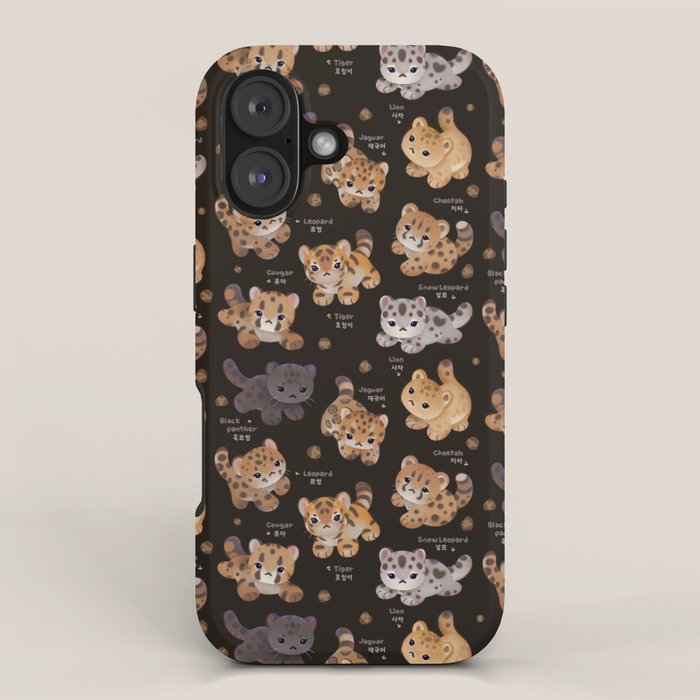 The year of big cat cubs - dark iPhone Case Gallery Image 1