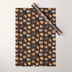 The year of big cat cubs - dark Wrapping Paper Gallery Image 1