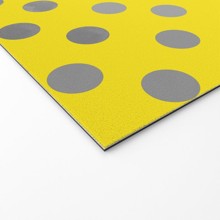 Polka Proton Yellow Welcome Mat Gallery Image 2