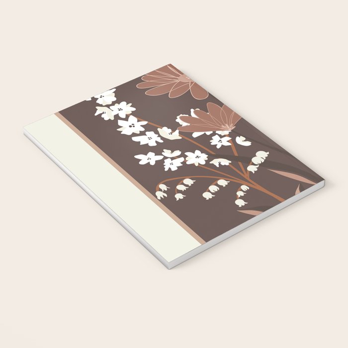 Floral Mocha 1 Notebook Gallery Image 3