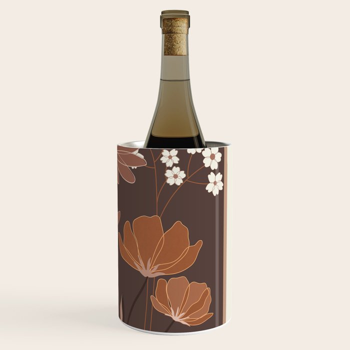 Floral Mocha 1 Wine Chiller Gallery Image 3