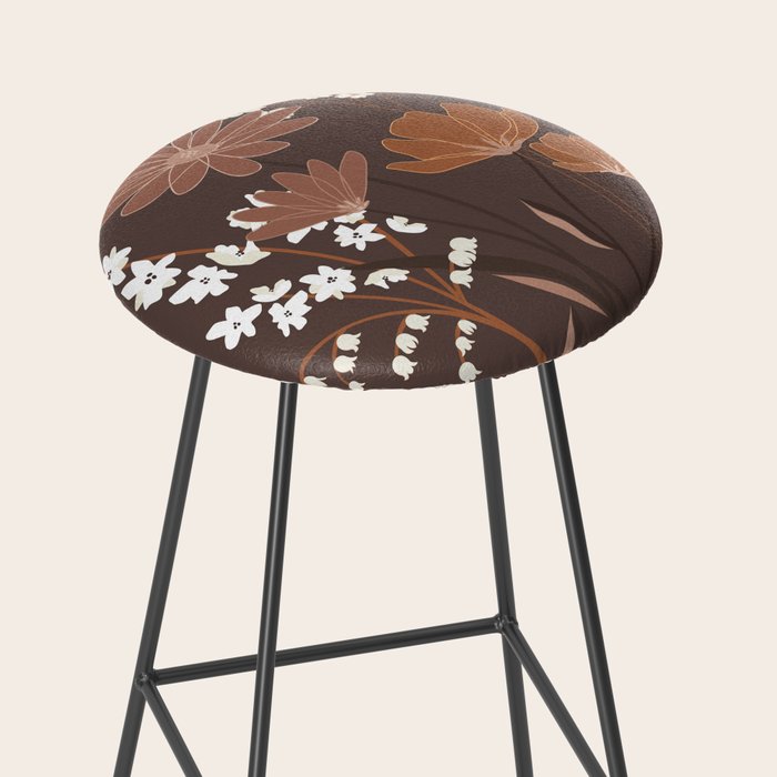 Floral Mocha 1 Stool Gallery Image 2