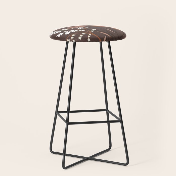 Floral Mocha 1 Stool Gallery Image 1