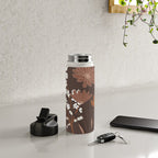 Floral Mocha 1 Water Bottle Gallery Image 4
