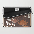 Floral Mocha 1 Laptop Sleeve Gallery Image 2