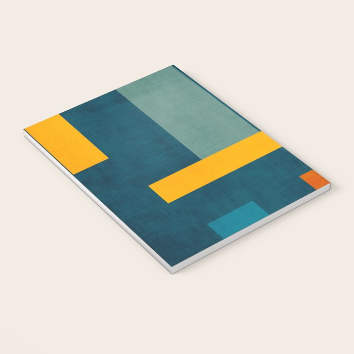 Mid-Century Modern Geometric Colorful Artwork Notebook Gallery Image 3