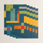 Mid-Century Modern Geometric Colorful Artwork Wrapping Paper Gallery Image 3