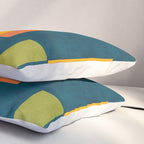 Mid-Century Modern Geometric Colorful Artwork Pillow Sham Gallery Image 3
