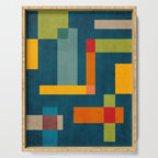 Mid-Century Modern Geometric Colorful Artwork Serving Tray Gallery Image 1