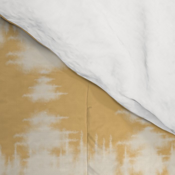 Tie dye checked in yellow Comforter Gallery Image 4