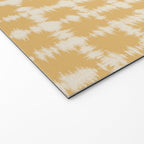 Tie dye checked in yellow Welcome Mat Gallery Image 2