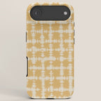 Tie dye checked in yellow iPhone Case Gallery Image 6
