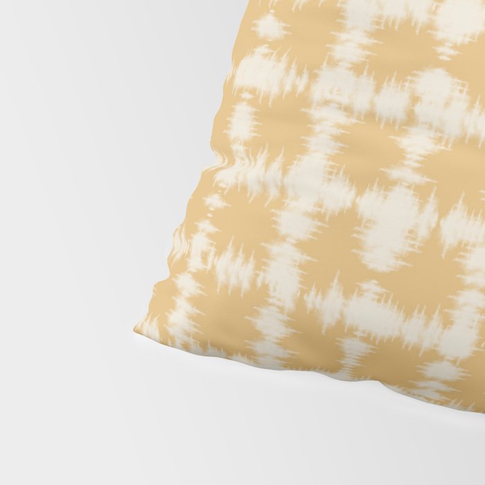 Tie dye checked in yellow Pillow Sham Gallery Image 4