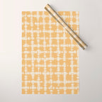 Tie dye checked in yellow Wrapping Paper Gallery Image 1