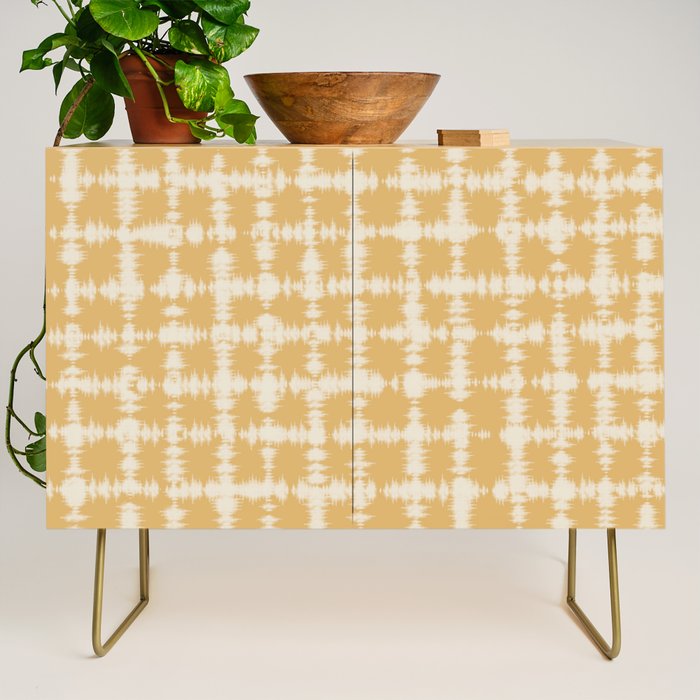 Tie dye checked in yellow Credenza Gallery Image 1