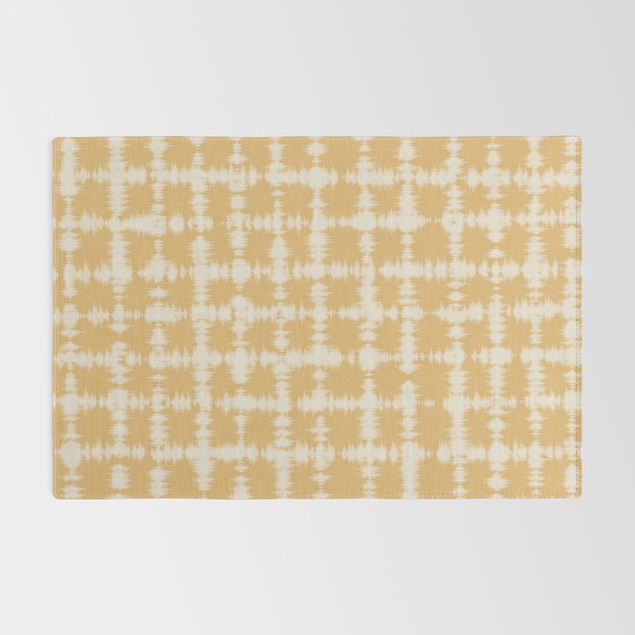 Tie dye checked in yellow Rug Gallery Image 2