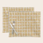 Tie dye checked in yellow Placemat Gallery Image 1