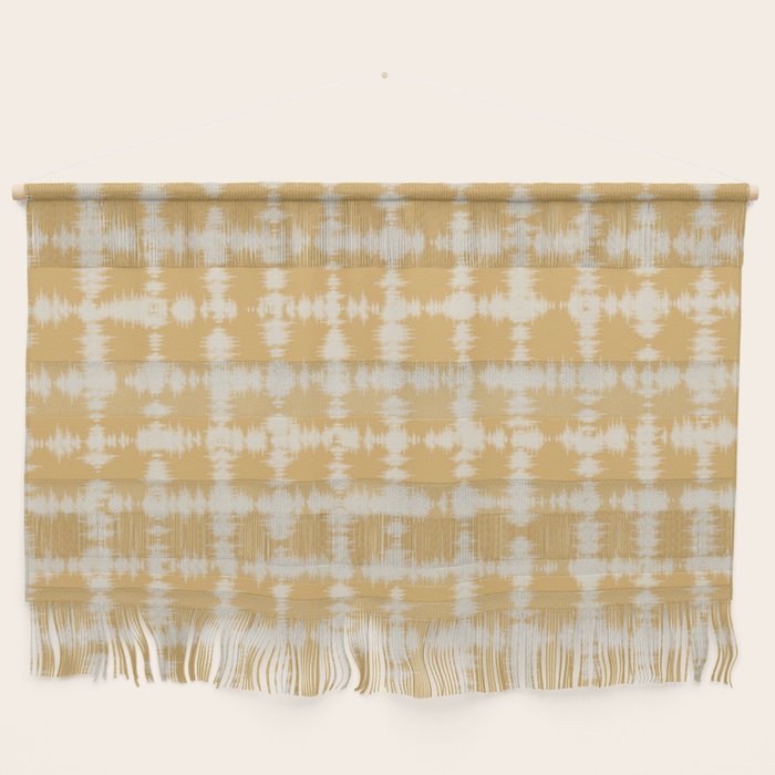 Tie dye checked in yellow Wall Hanging Gallery Image 1
