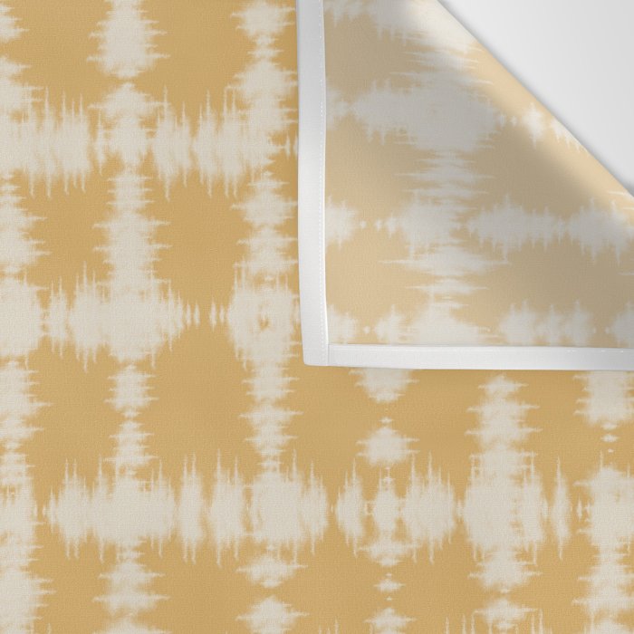 Tie dye checked in yellow Wall Tapestry Gallery Image 3