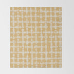 Tie dye checked in yellow Throw Blanket Gallery Image 2